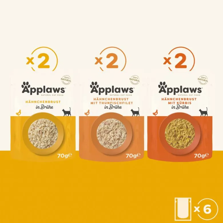 Applaws Pouch i bouillon 6 x 70 g