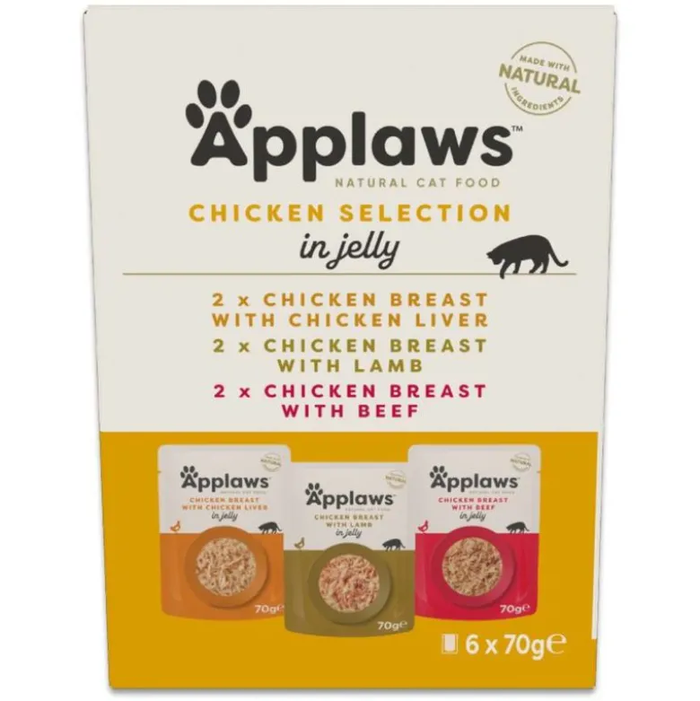 Applaws Pouch i gelé 6 x 70 g