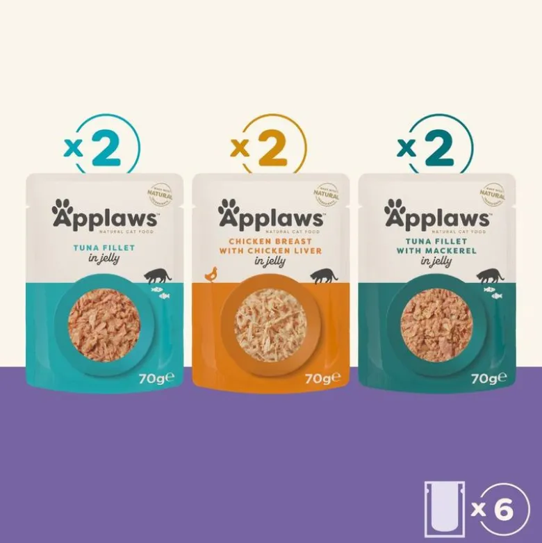 Applaws Pouch i gelé 6 x 70 g