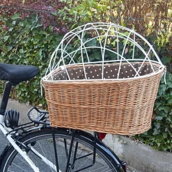 Aumüller hundecykelkurv til bagagebærer med beskyttelsesgitter