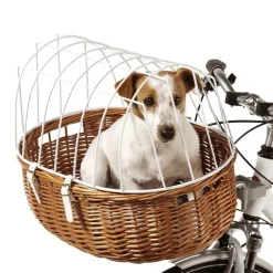 Aumüller Hunde-cykelkurv til styr med beskyttelsesgitter