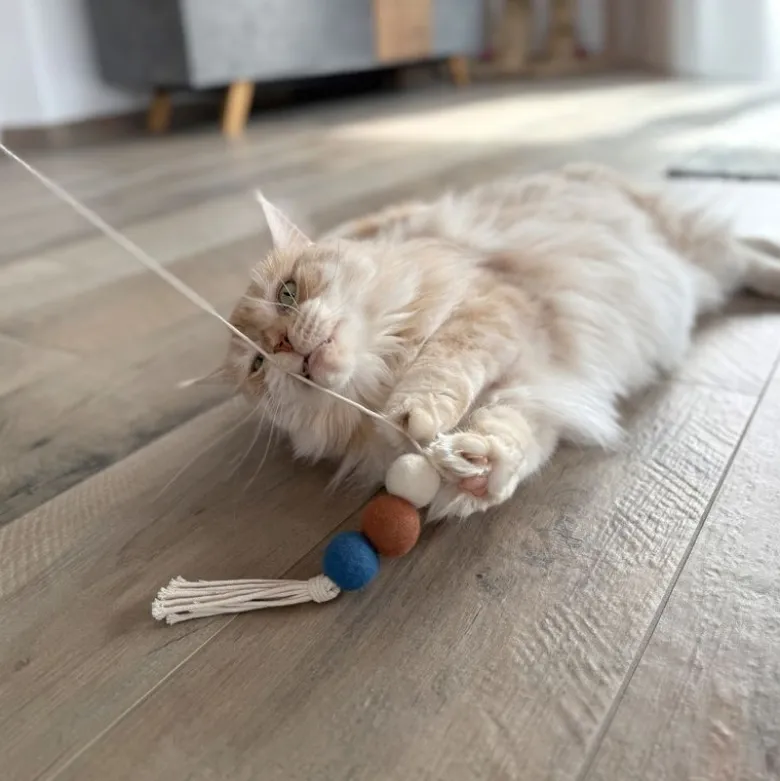 Aumüller kattelegetøj Filoa macramé