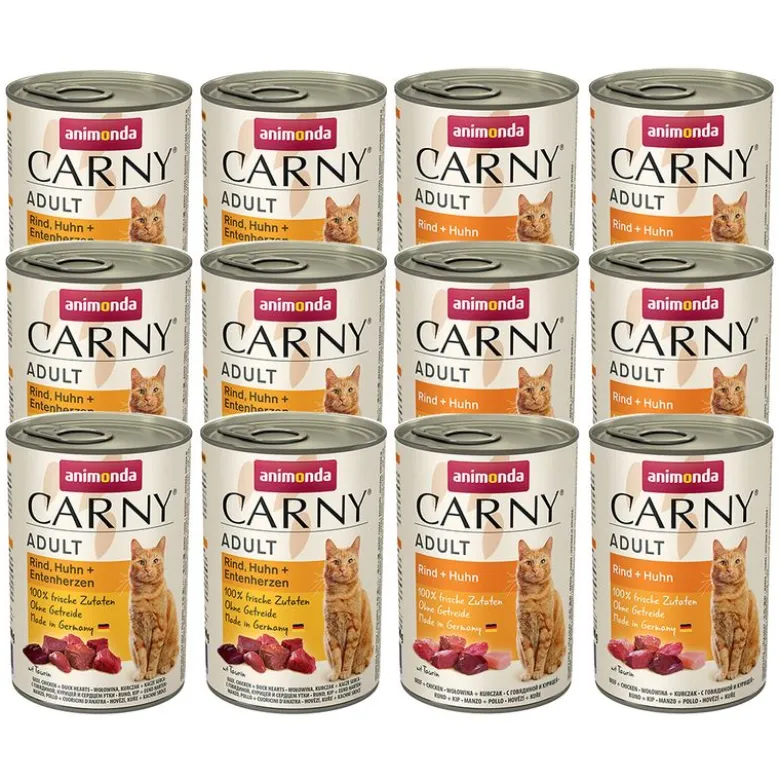 Blandet økonomipakke: 24 x 400 g Animonda Carny Adult