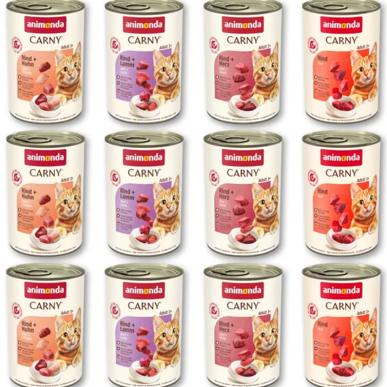 Blandet økonomipakke: 24 x 400 g Animonda Carny Adult