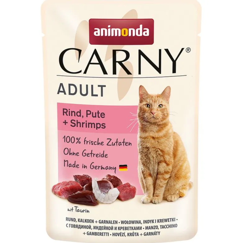 Blandet pakke: animonda Carny Pouch 8 x 85 g