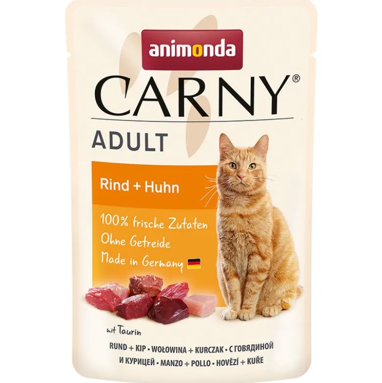 Blandet pakke: animonda Carny Pouch 8 x 85 g