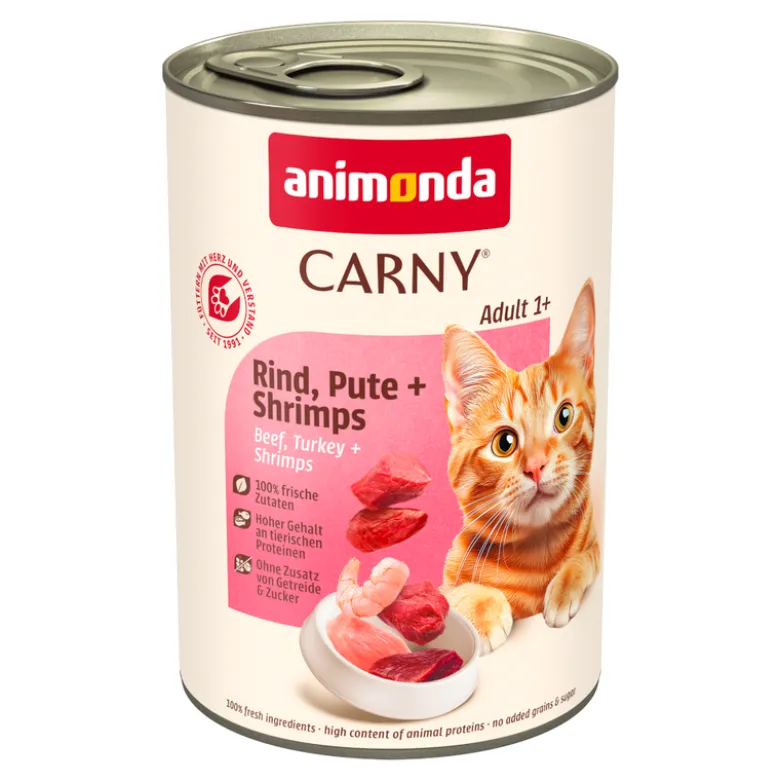Blandet pakke: animonda Carny Adult 12 x 400 g