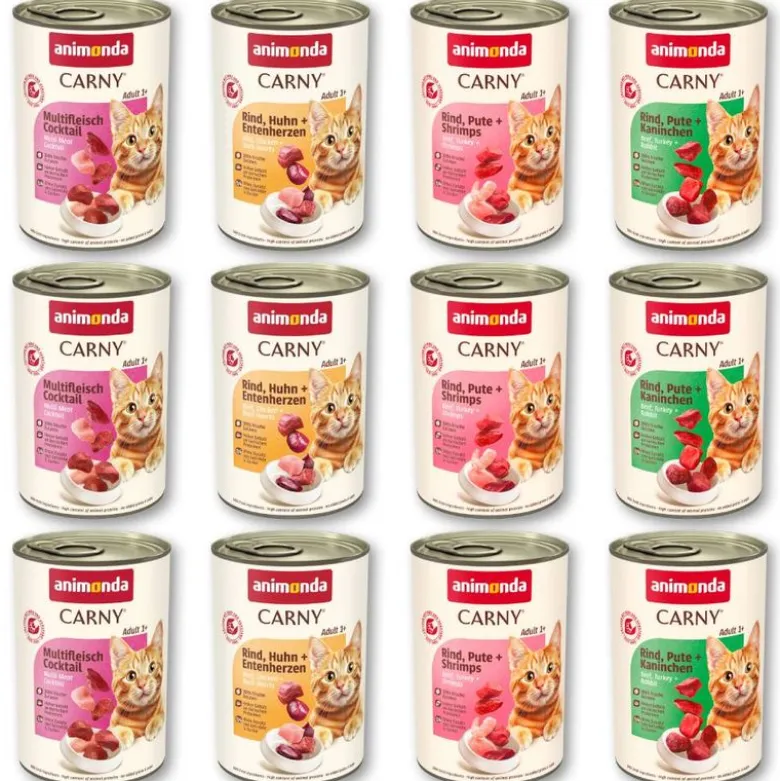 Blandet pakke: animonda Carny Adult 12 x 400 g