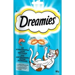 Blandet pakke: Dreamies (kylling, ost, laks)
