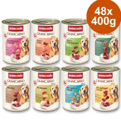 Blandet pakke: 48 x 400 g animonda GranCarno Original Adult