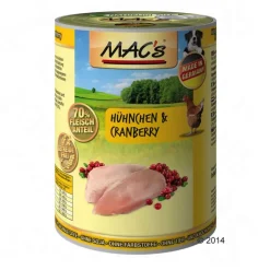 Blandet pakke: 24 x 400/800 g MAC's Adult