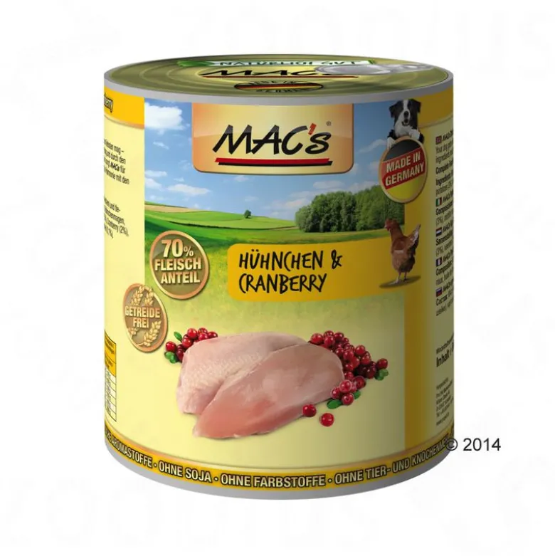 Blandet pakke: 30 x 800 g MAC's Adult
