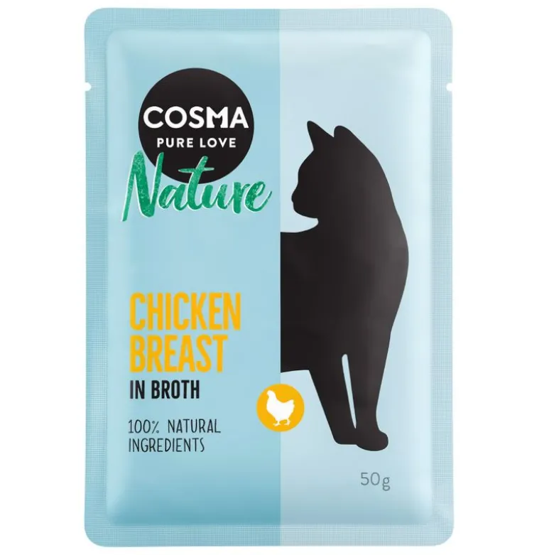 Blandet prøvepakke: Cosma Nature portionsposer