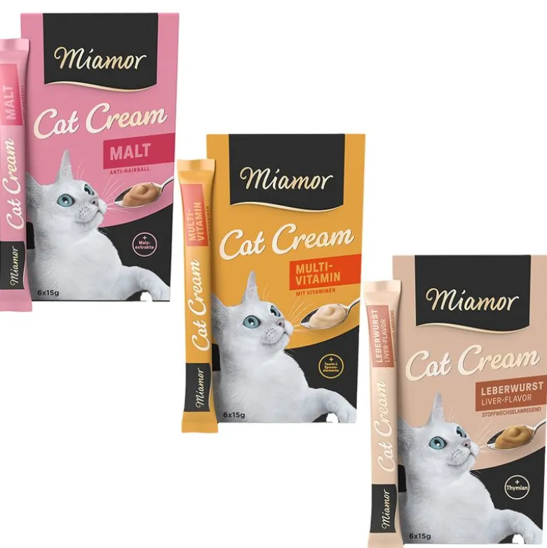 Blandet prøvepakke: Miamor Cat Snack Creams