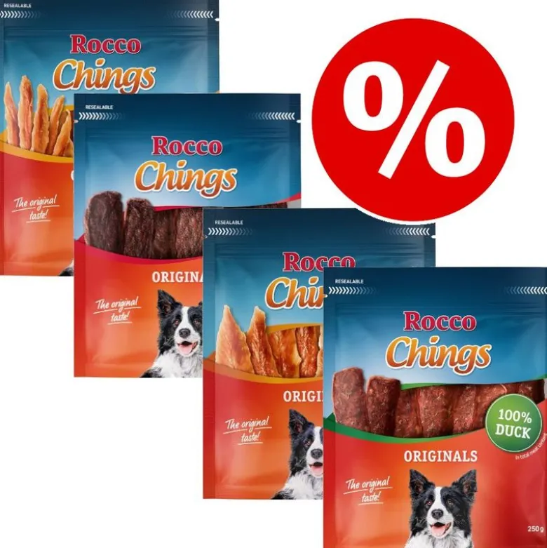 Blandet prøvepakke Rocco Chings hundesnacks