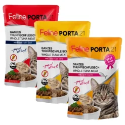 Blandet prøvepakke: 6 x 100 g Feline Porta 21