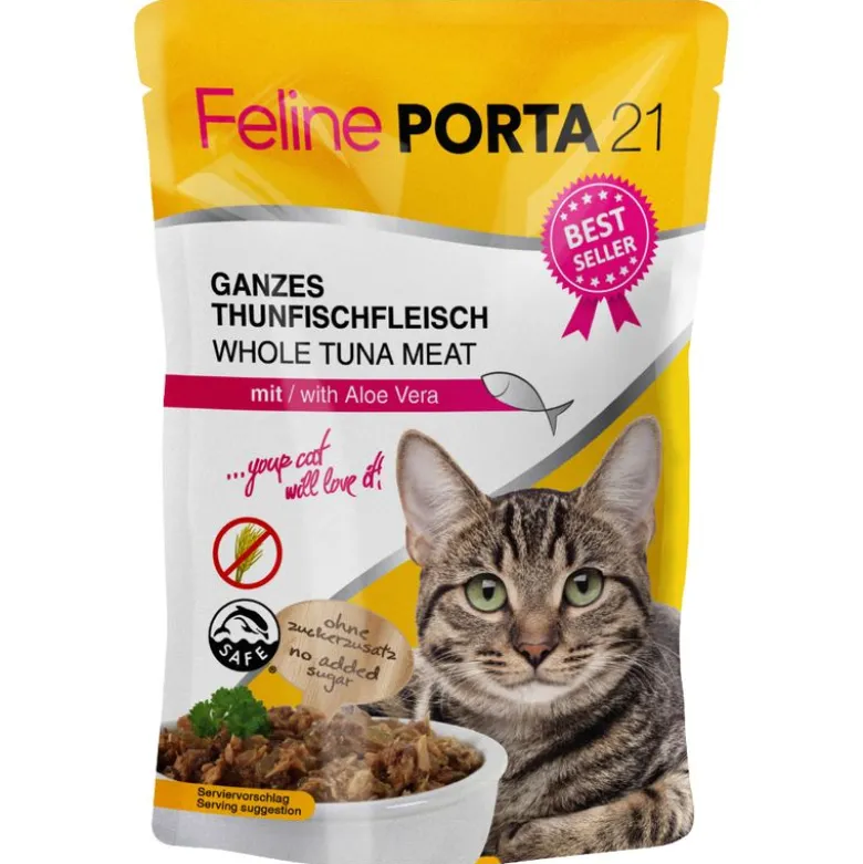 Blandet prøvepakke: 6 x 100 g Feline Porta 21