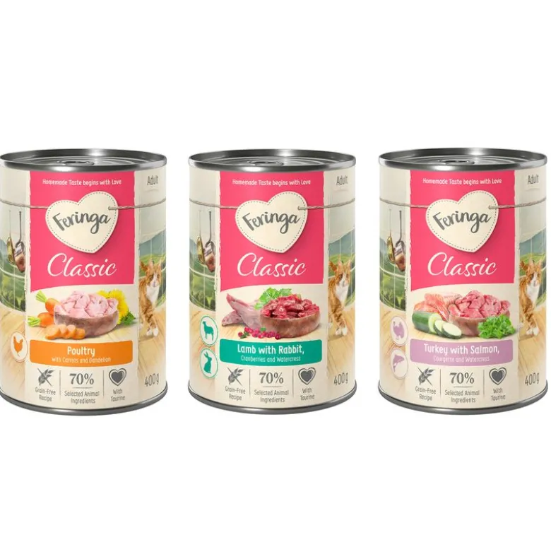 Blandet prøvepakke: 6 x 400 g Feringa Classic Meat Menu