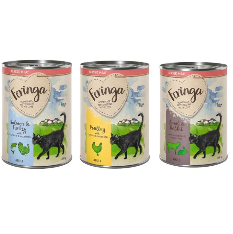 Blandet prøvepakke: 6 x 400 g Feringa Classic Meat Menu