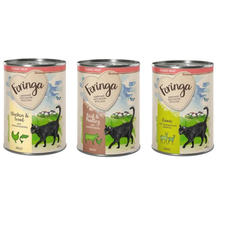 Blandet prøvepakke: 6 x 400 g Feringa Classic Meat Menu