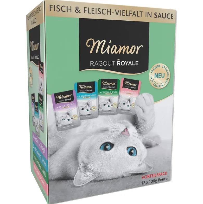 Blandet prøvepakke: 12 x 100 g Miamor Ragout Royale