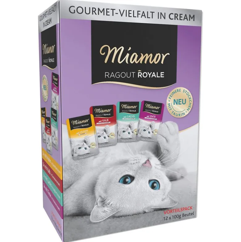 Blandet prøvepakke: 12 x 100 g Miamor Ragout Royale