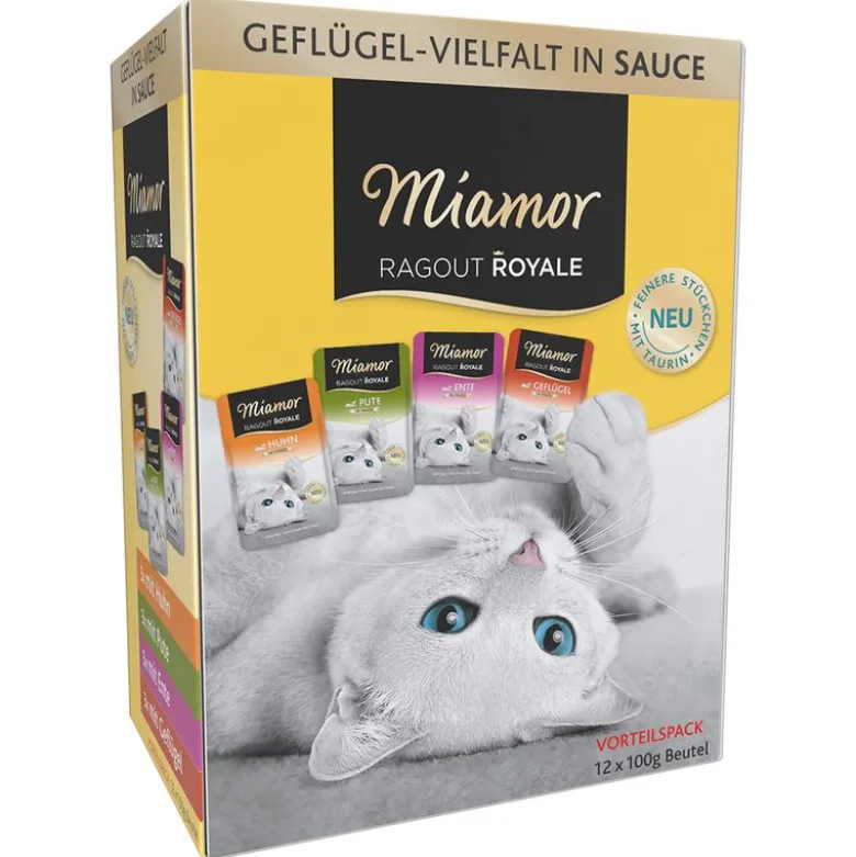 Blandet prøvepakke: 12 x 100 g Miamor Ragout Royale