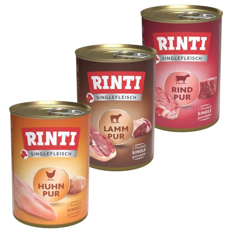 Blandet prøvepakke: 6 x 400 g RINTI