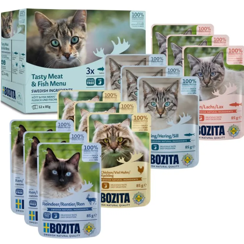 Bozita bidder i sauce pose 12 x 85 g