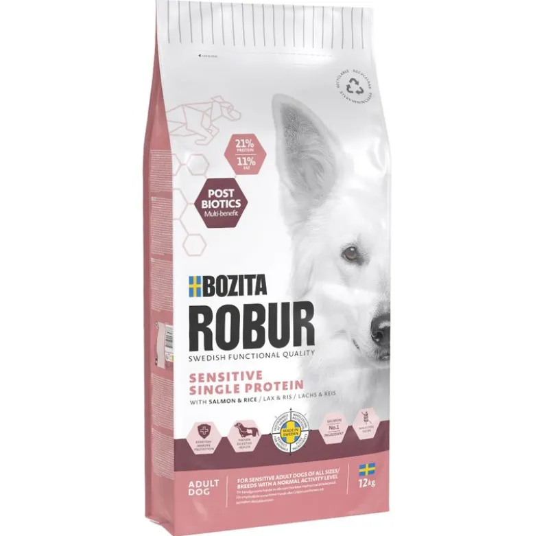 Bozita Robur Sensitive Single Protein Laks & Ris