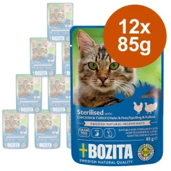 Bozita Sterilised Bidder i sauce 12 x 85 g