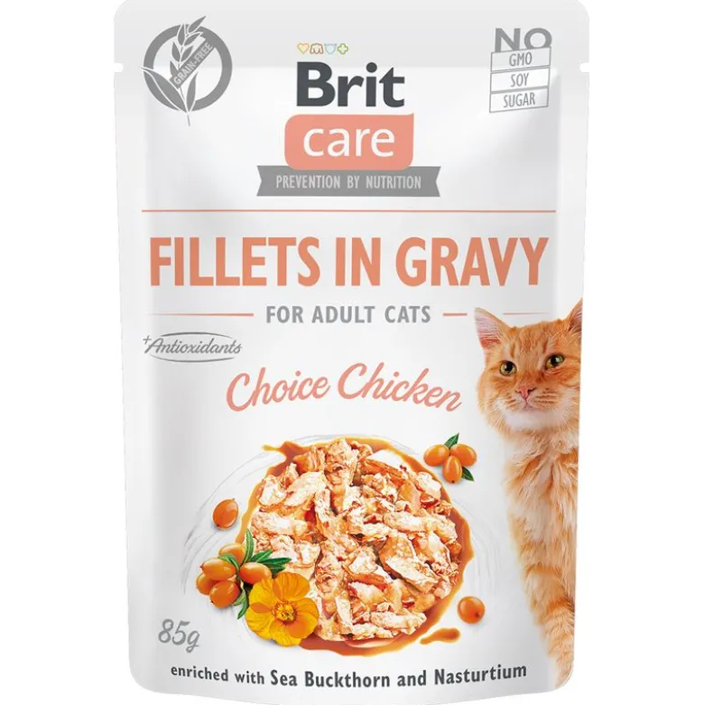 Brit Care Cat Fillets in Gravy 12 x 85 g