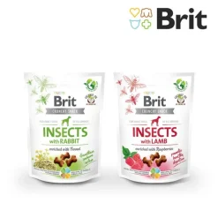 Brit Care Crunchy Cracker Insekter, Lam & Hindbær