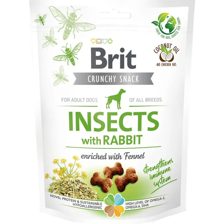 Brit Care Crunchy Cracker Insekter, Kanin & Fennikel