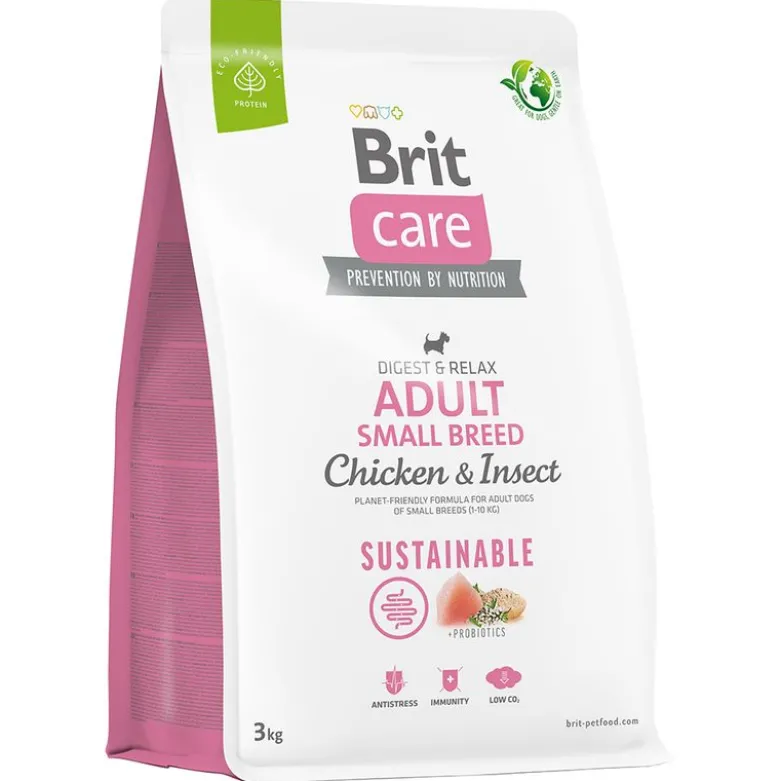 Brit Care Dog Sustainable Adult Small Breed Kylling & Insekter