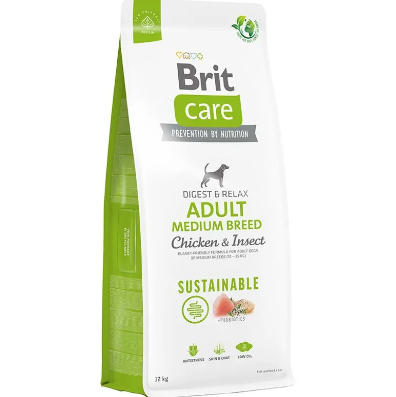 Brit Care Dog Sustainable Adult Medium Breed Kylling & Insekter