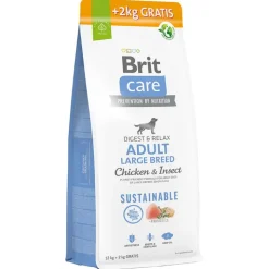 Brit Care Dog Sustainable Adult Large Breed Kylling & Insekter
