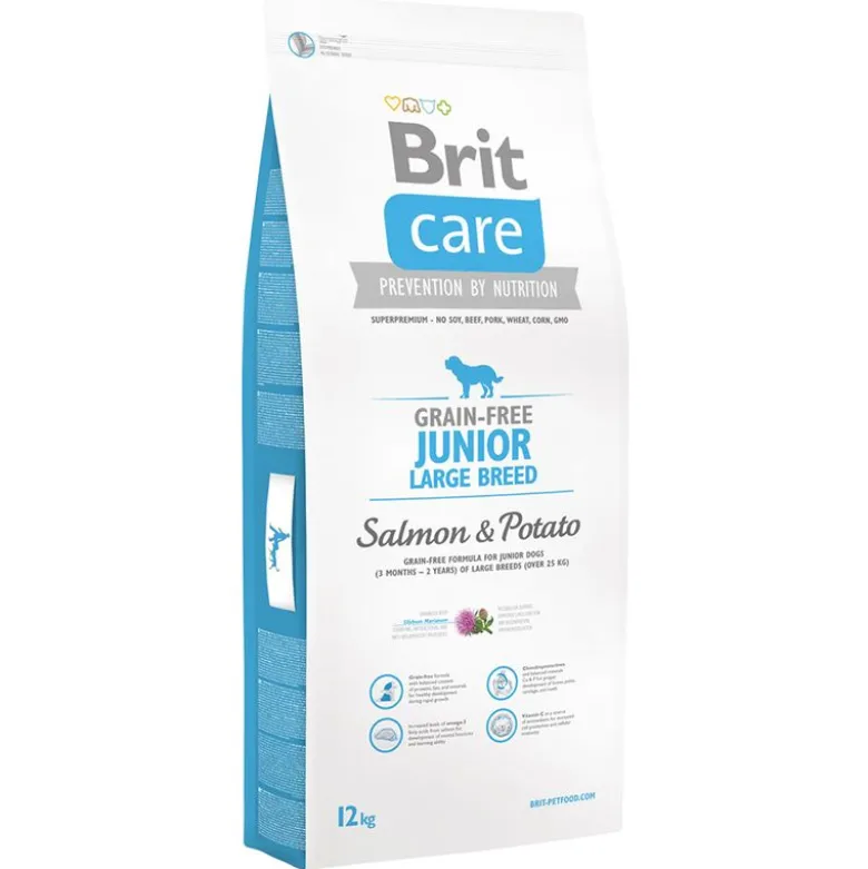 Brit Care Grain-Free Junior Large Breed Laks & Kartoffel