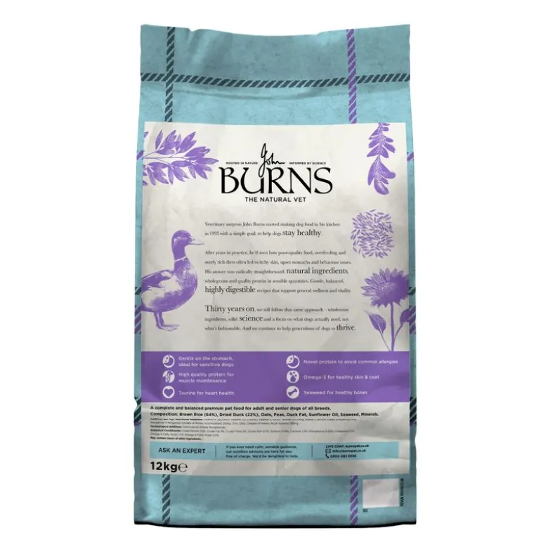 Burns Adult & Senior Sensitive And & brune ris