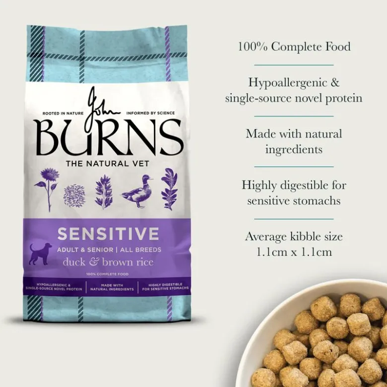 Burns Adult & Senior Sensitive And & brune ris