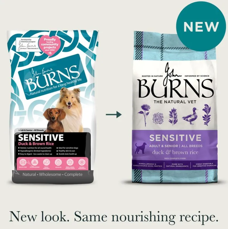 Burns Adult & Senior Sensitive And & brune ris