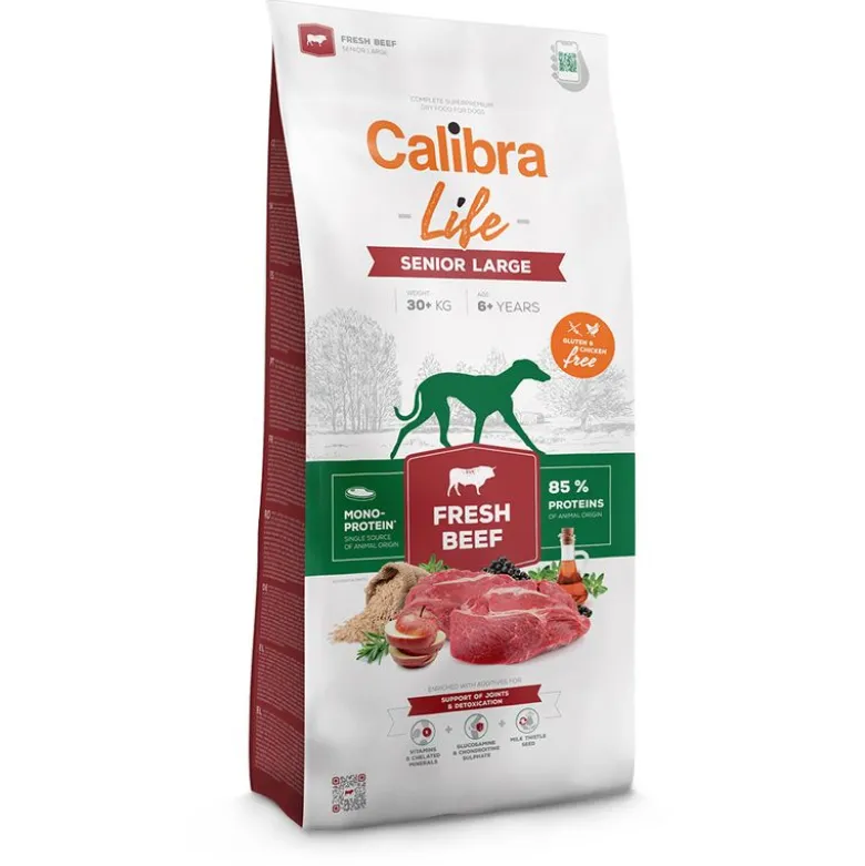 Calibra Life Senior Large Breed med frisk oksekød