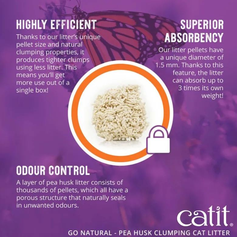 Catit Go Natural kattegrus med vaniljeduft