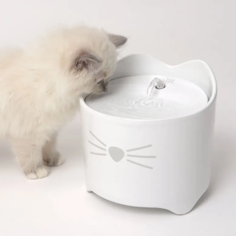 Catit Pixi keramisk drikkefontæne, hvid