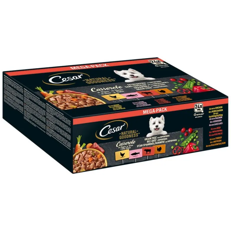 Cesar Natural Goodness kornfri med superfoods 48 x 100 g
