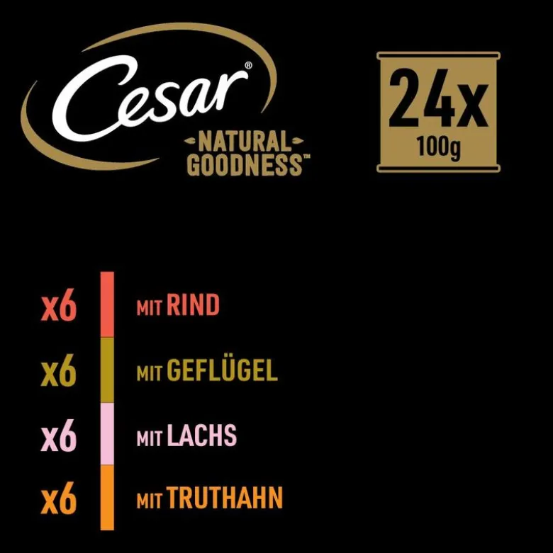 Cesar Natural Goodness kornfri med superfoods 48 x 100 g