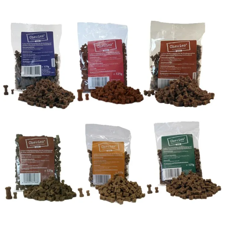 Chewies Mini ankler blandingspakke med 6 varianter