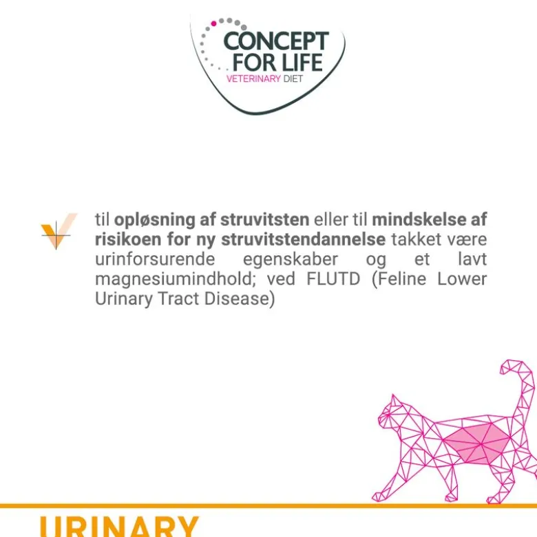 Concept for Life Veterinary Diet Urinary oksekød