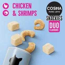 Cosma snackies - DUO 2 i 1 - frysetørrede kattesnacks