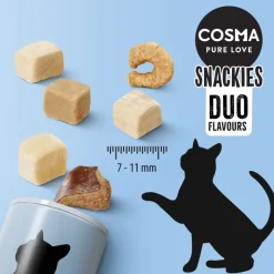 Cosma snackies - DUO 2 i 1 - frysetørrede kattesnacks